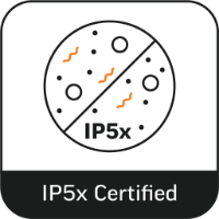 IP5X certified